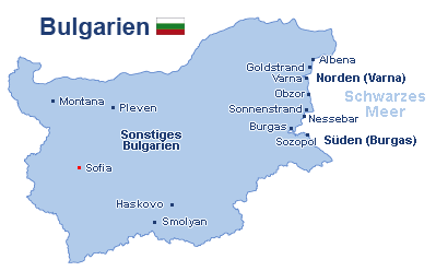 Bulgarien Landkarte